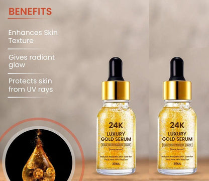 24K Luxury Gold Serum (Pack of 2, 30 ml)