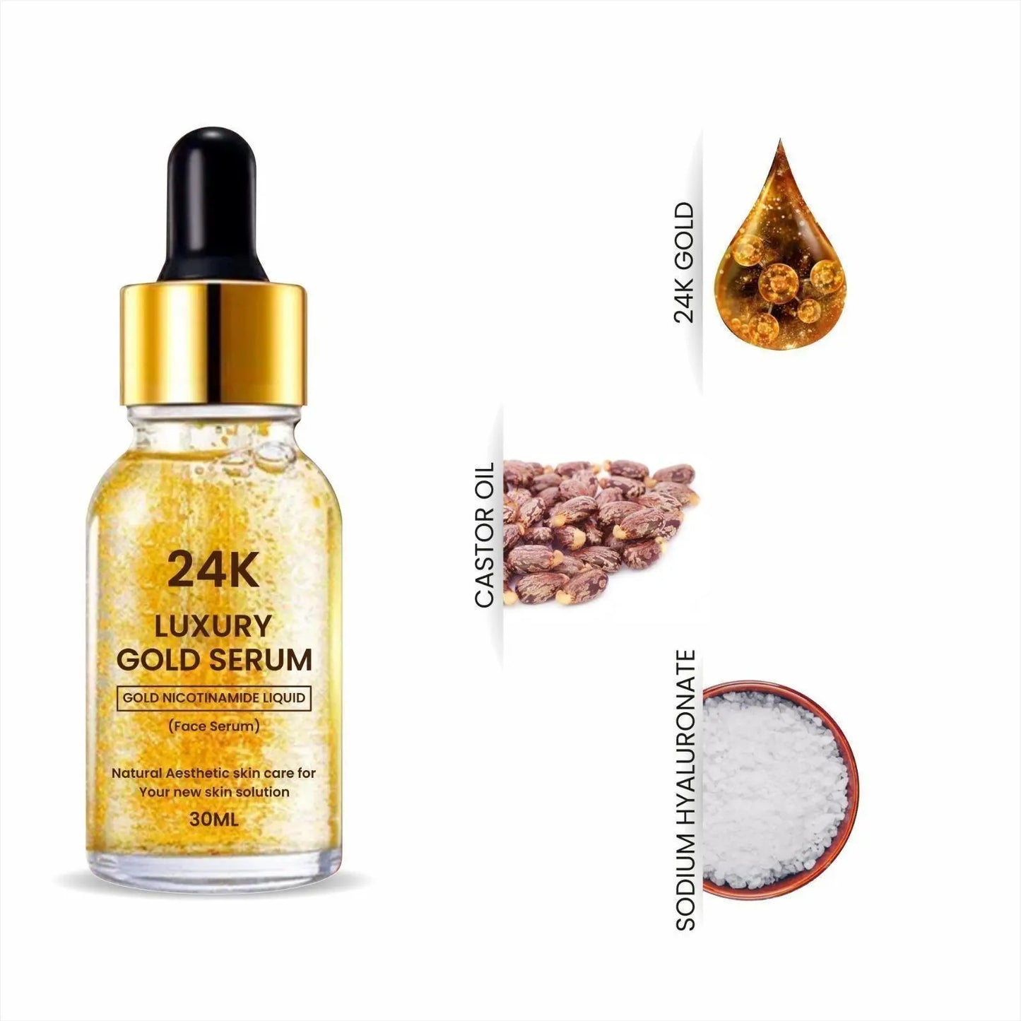 24K Luxury Gold Serum (Pack of 2, 30 ml)